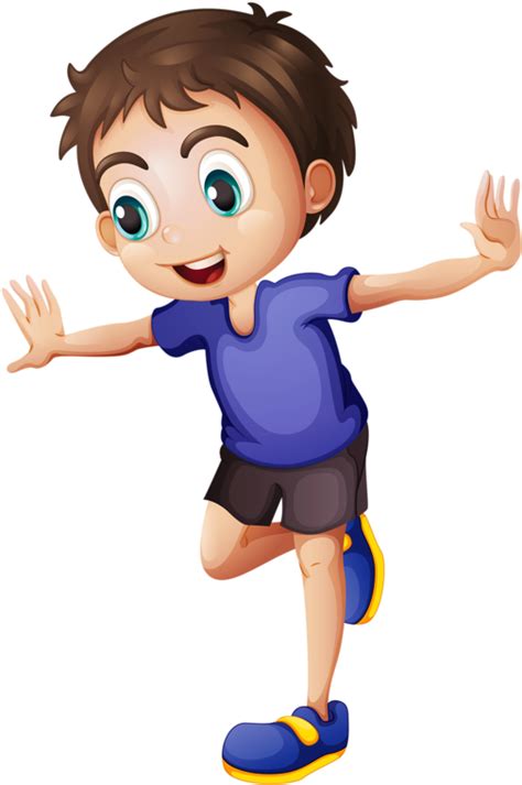 Boy Standing On 1 Foot Clip Art Rodin Printables Standing On One