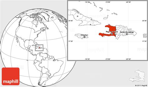 Blank Location Map Of Haiti