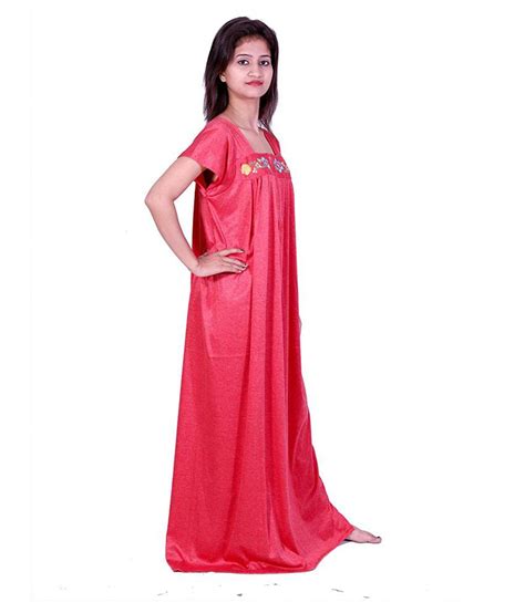 Buy Deep Fashions Hosiery Nighty And Night Gowns Red Online At Best