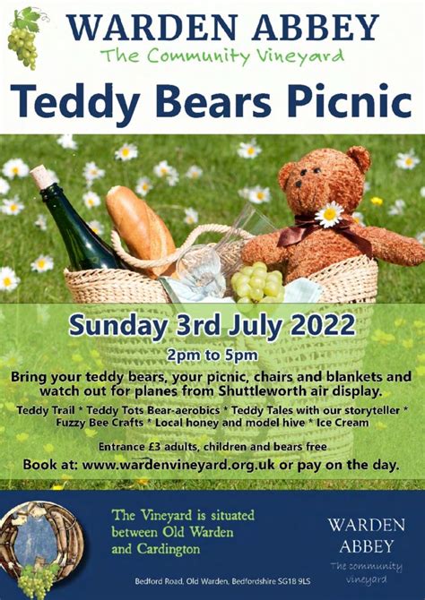 Teddy Bears Picnic At The Community Vineyard Warden Abbey Greensand