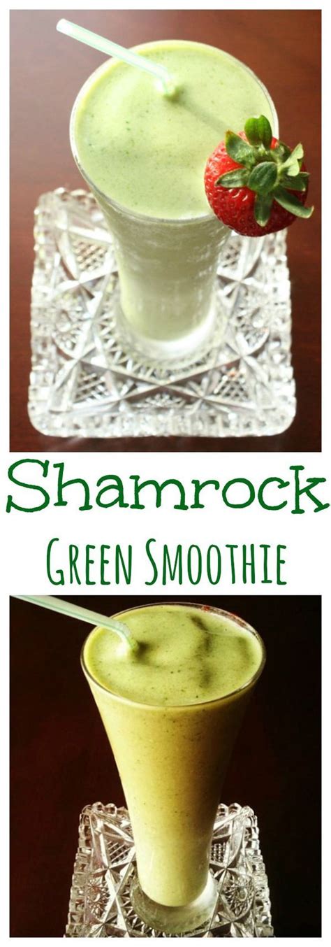 Happy St Patricks Day Green Smoothie A Healthy Shamrock Shake Mint