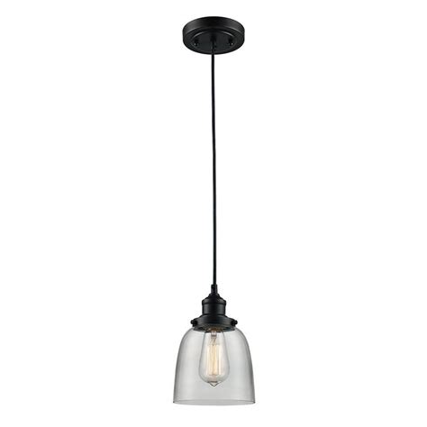 Monteaux Lighting 1 Light Oil Rubbed Bronze Hanging Kitchen Mini Pendant Light With Glass Shade