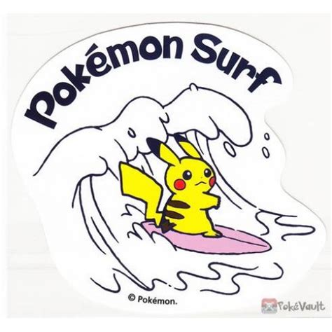 Pokemon Center 2019 Pokemon Surf Campaign Pikachu Large Sticker Version 2