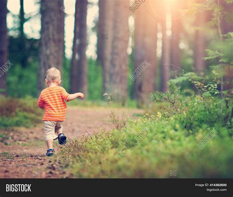 Little Boy Wolking Image And Photo Free Trial Bigstock