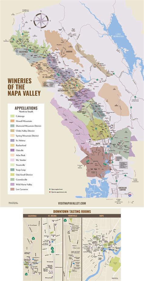 Napa Valley Winery Map Plan Your Visit To Our Wineries