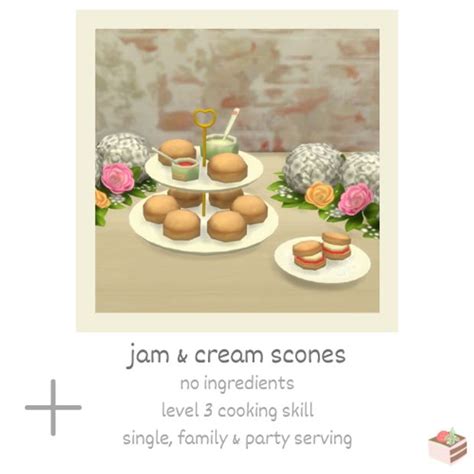 Jam And Cream Scones Littlbowbub On Patreon Sims 4 Sims 4 Kitchen