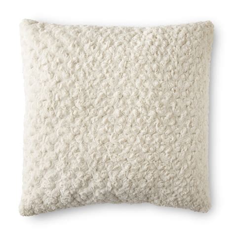 Better Homes And Gardens Rosette Plush Decorative Toss Pillow 22 Ivory