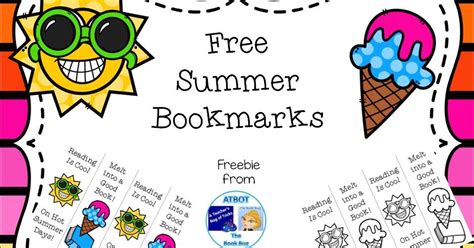 Classroom Freebies Too Free Summer Bookmarks