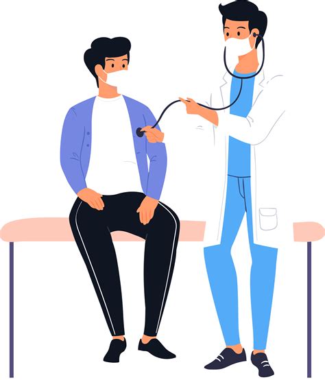 Patient taking a medical examination- life insurance-Vector | Medical