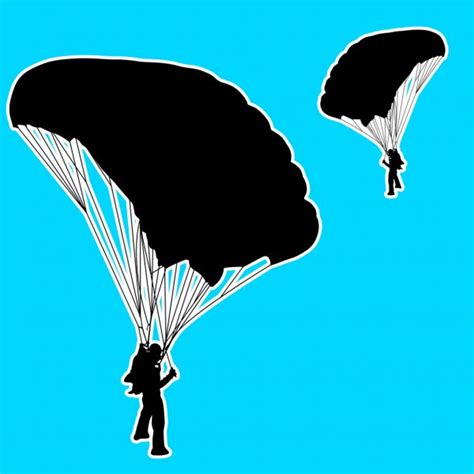 Parachutists — Stock Vector © Bojanovic 2523192