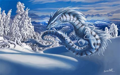 Free Ice Dragon Wallpapers Images At Abstract Monodomo