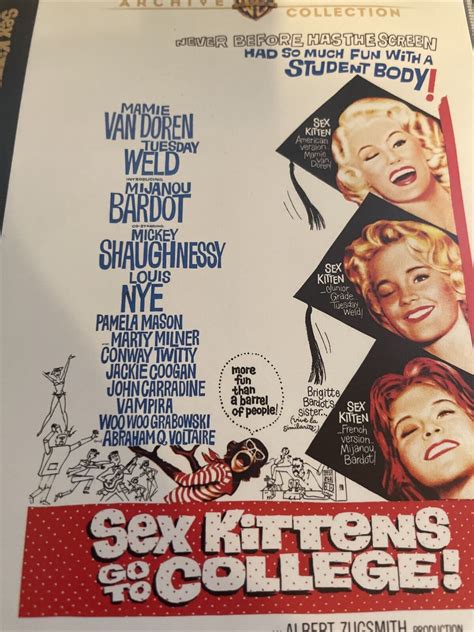 Sex Kittens Go To College Dvd 1960 Mamie Van Doren Tuesday Weld Albert