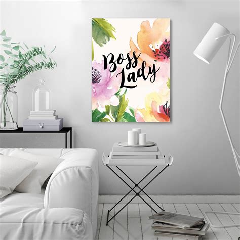 Americanflat - 8" x 10" Boss Lady by Amy Brinkman Wrapped Canvas Wall