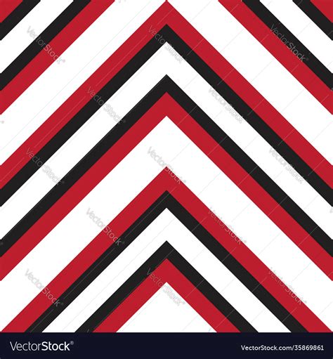 Red Chevron Diagonal Stripes Seamless Pattern Vector Image
