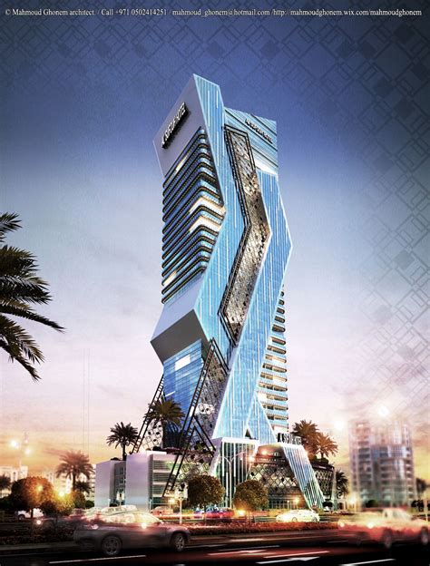 Tower Concept Designed By Mahmoud Ghonem 2015 Marina Dubai Uae