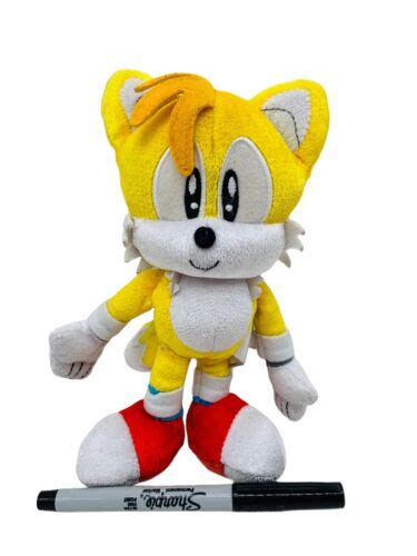 Tomy Sonic The Hedgehog Plush 25th Anniversary Tails 8 Shiny Stuffed Super Rare Ebay In 2023
