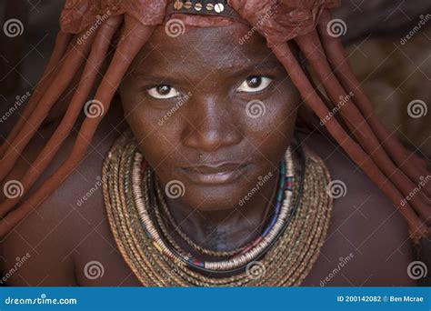 Portrait Of A Himba Woman Editorial Photography Image Of Ovaherero