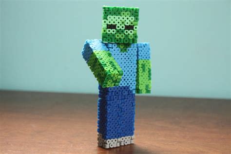 Perler Bead Minecraft Zombie By Puppylover5 On Deviantart