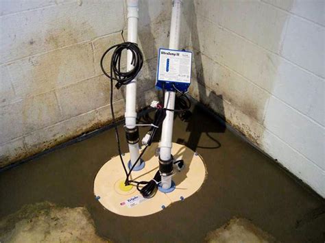 Basement Waterproofing Sump Pump And Waterguard Installation In