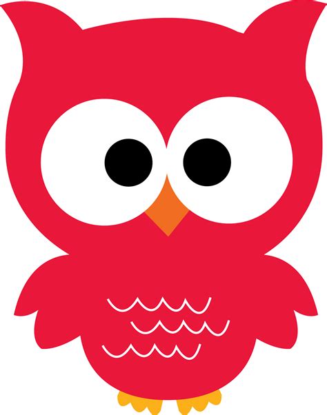Cute Red Owl Drawing Free Image Download