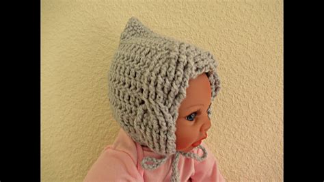 It is available in 4. Crochet Baby hat bonnet tutorial 0-3 months Designed by ...