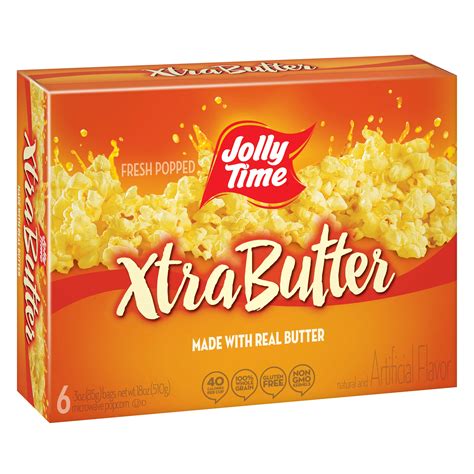 Jolly Time Microwave Popcorn Xtra Butter Shop Popcorn At H E B