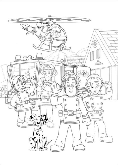 Fireman Sam Character 9 Coloring Page Free Printable Coloring Pages