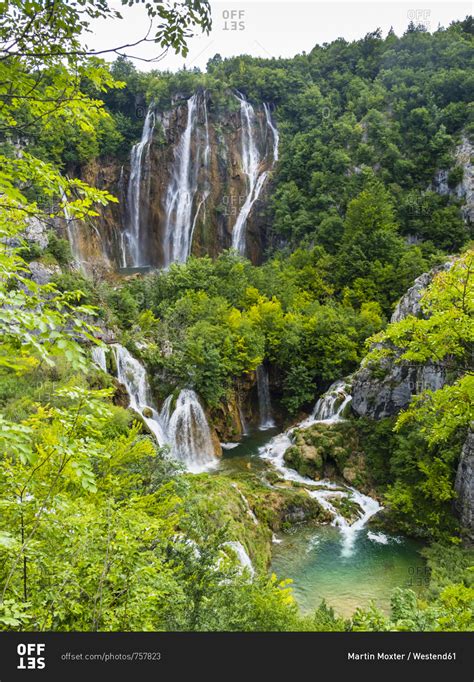 Croatia Lika Senj Osredak Plitvice Lakes National Park Waterfall