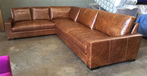 Custom Braxton L Sectional 145″ X 105″ With Bench Seats In Italian