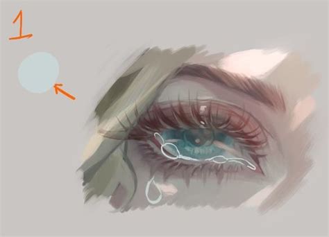 How to draw anime eyes with tears an easy step by step drawing lesson for kids. How to Draw Anime Tears (Basic) - Digital Painting ...