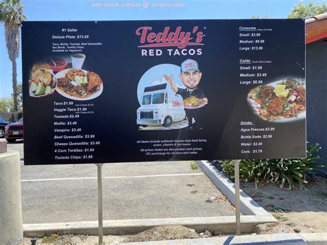 Fish tacos don't need to be complicated. Online Menu of Teddys Red Tacos Restaurant, Downey ...