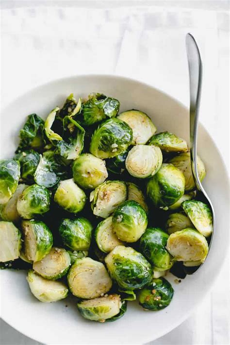 Simple Steamed Brussels Sprouts Recipe Brussel Sprouts Cooking