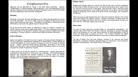 Enlightenment Era Summary Pdf And Digital Download Included