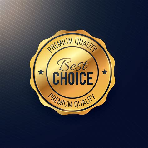 Golden Best Choice Badge Design Download Free Vector Art Stock