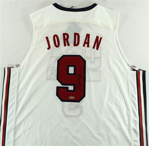 Michael jordan mj (5) assorted basketball cards bundle lot chicago bulls trading cards each in individual ultra pro toploaders and soft sleeves. Michael Jordan Signed Team USA "Dream Team" Jersey (UDA COA) | Pristine Auction