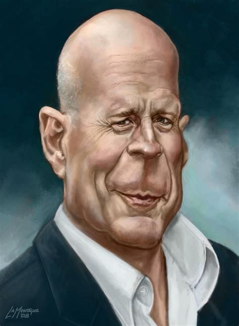 Bruce Willis Мультипликационные лица Рисунки знаменитостей Смешные