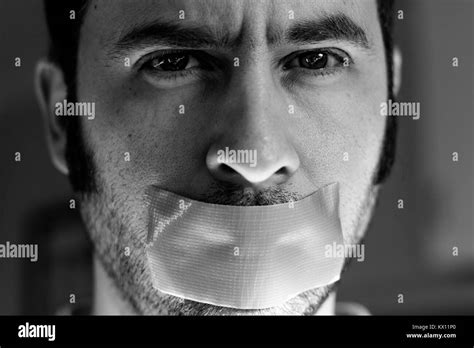 Man Zip Mouth Hi Res Stock Photography And Images Alamy