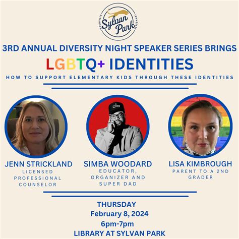 February 8th 6pm Diversity Night Speaker Series Sylvan Park Paideia