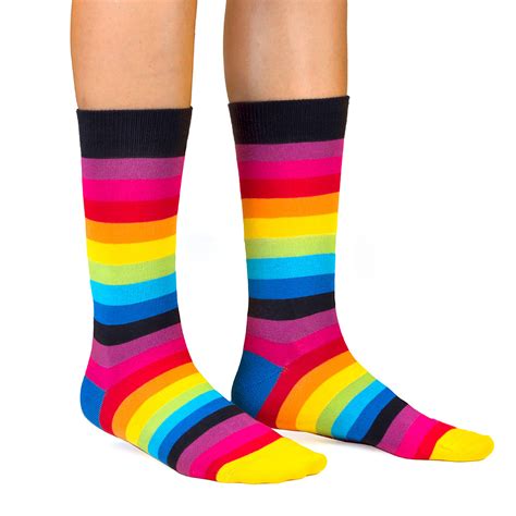 mid calf sock rainbow pack of 3 size 6 9 ballonet touch of modern