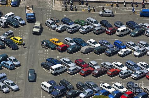 Crowded Carpark Full Of Cars Photograph By Sami Sarkis Pixels