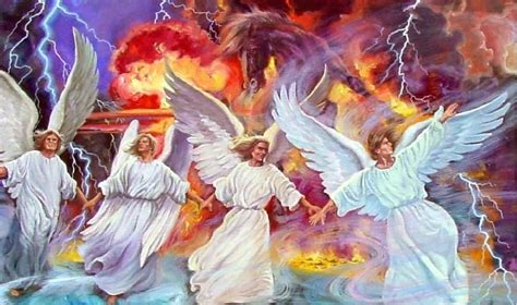 The Four Angels Of Purity And Protection Prophetic Art Angel