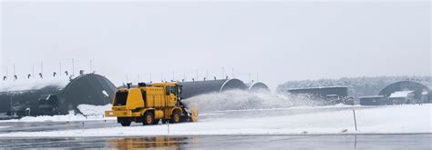 Engineers Airfield Managers Fight Snowy Weather Keep Misawa Runway