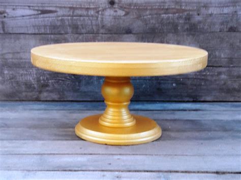 Gold Cake Stand Shabby White Distressed Gold Gold Cake Etsy Gold
