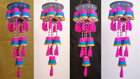 If you are looking for a super cute 3d. WIND CHIME | JHUMAR BANANE KA TARIKA | WALL HANGING CRAFT ...