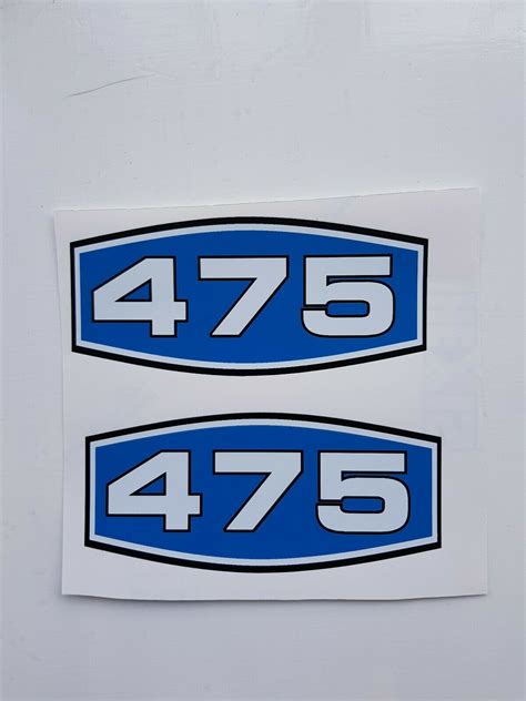 International 475 Tractor Model Id Decal Pair Sps Parts