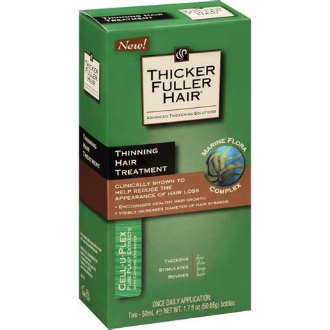 Thicker Fuller Hair Thinning Hair Treatment 2 17 Fl Oz Bottles