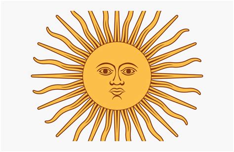 Sun On The Argentina Flag Hd Png Download Kindpng