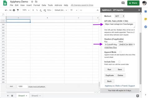 It has features that other coinsapis do not have. CoinAPI to Google Sheets: How To Import CoinAPI Data ...