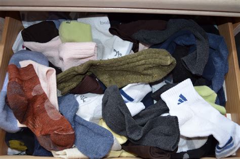 Organizer Of Scattered Possessions Messy Sock Drawer