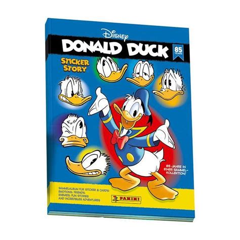 Donald Duck 85 Years Klistremerke Og Kortsamling Manglende Klistremerker